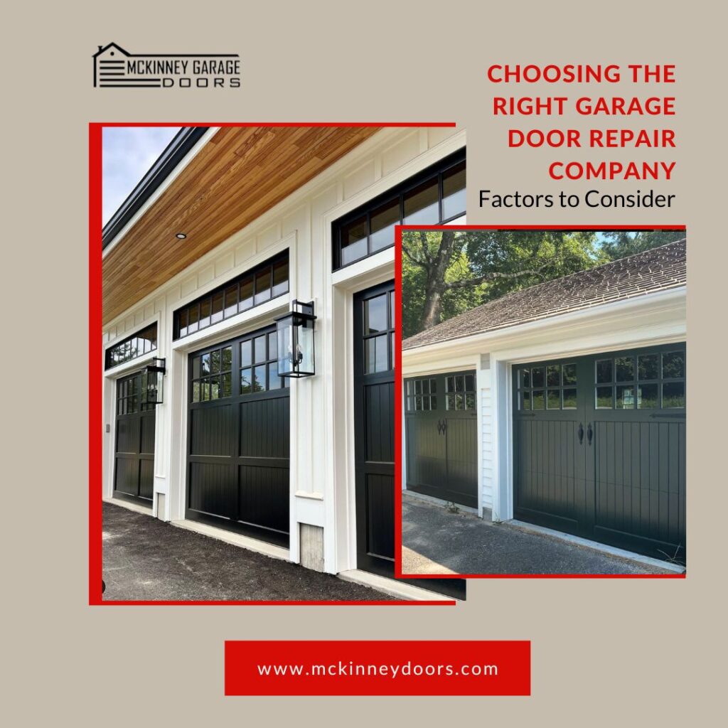Choosing The Right Garage Door Repair Company
